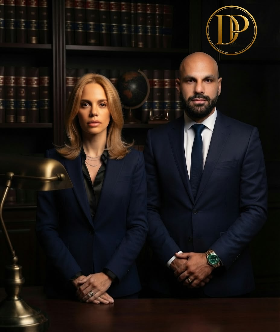 Dra. Danielle Dourado Popovidis e Dr. Adriano Popovidis, sócios de Dourado & Popovidis Advogados